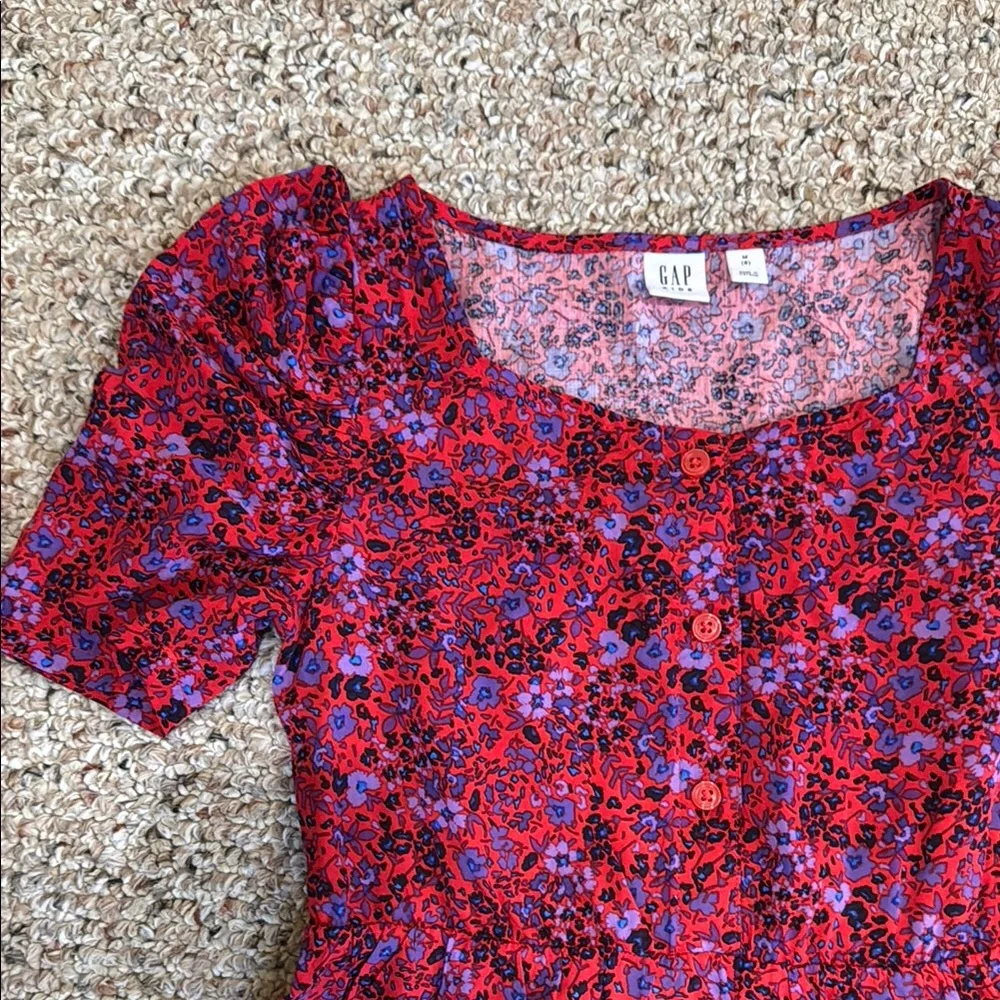 GAP Floral Red Kids Dress